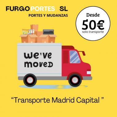 Portes + Madrid↔625700540 (furgón + 2 Ayudantes)