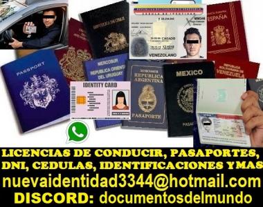 LICENCIAS DE CONDUCIR DNI PASAPORTES Y MAS